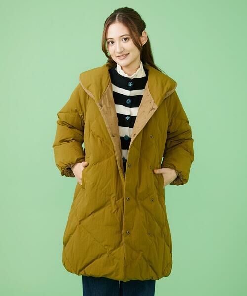 セール】 【2WAY】リバーシブルロングダウン （ダウンジャケット