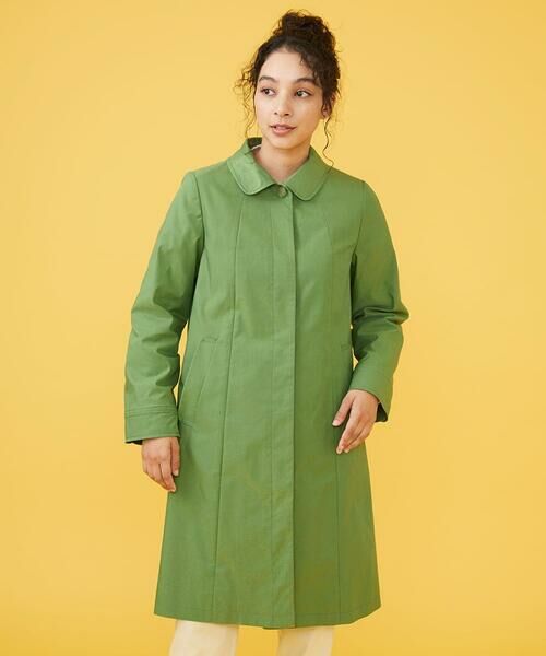 セール】 裏地プリント ステンカラーコート （ステンカラーコート