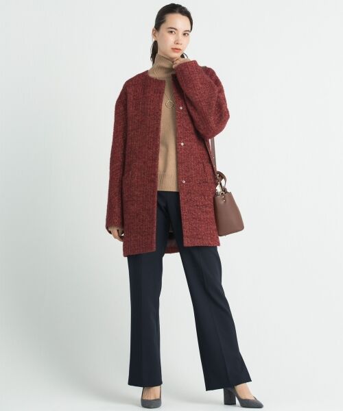 セール】 【亜希さん着用】イタリア LYRIA ループツイードコート(検索