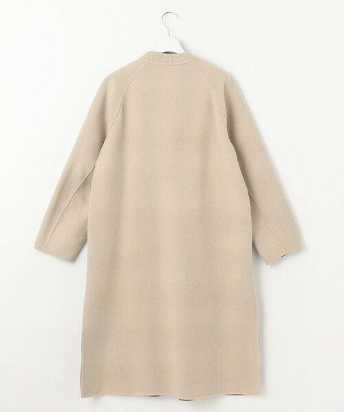 セール】 【リバーシブル】ウールリバー ノーカラーロングコート