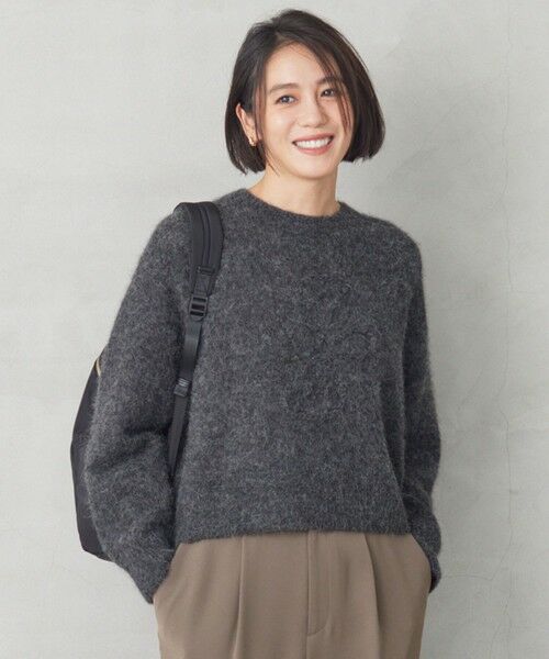 アルパカミドルゲージ ニット （ニット・セーター）｜自由区