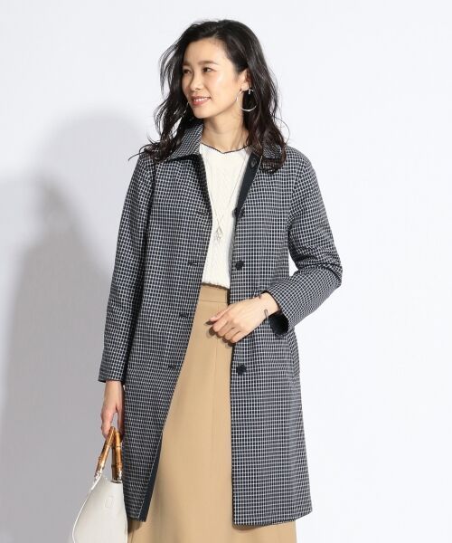 セール】 【リバーシブル】ドライチェック ステンカラーコート