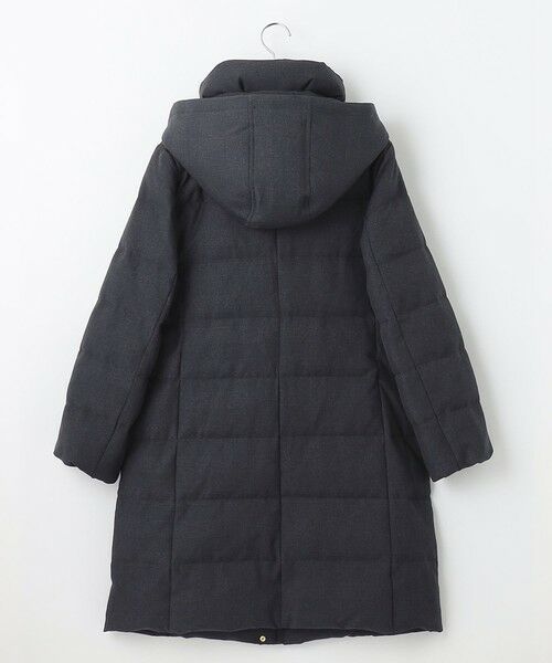 セール】 ハウンドトゥース&グレンチェック ロング ダウンコート