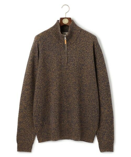 セール】 【KING SIZE】【Cash Lamb's Wool】ハーフジップニット