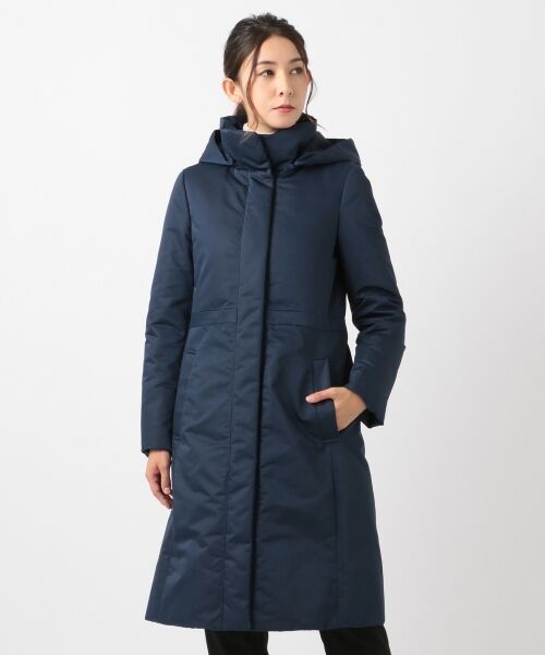 セール】 【中谷美紀 着用】シームレス スタンドカラー ダウンコート