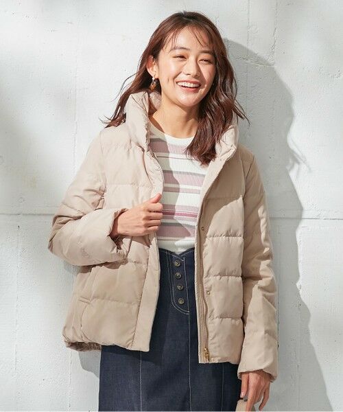 セール】 【洗える】撥水ショールカラー ダウンコート （ダウン