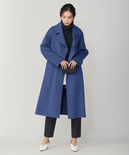 セール】 ウールリバー ロングトレンチコート （トレンチコート）｜L