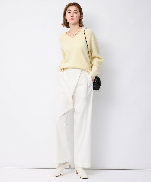 セール】 【洗える】ウールカシミヤ Vネック ニット （ニット