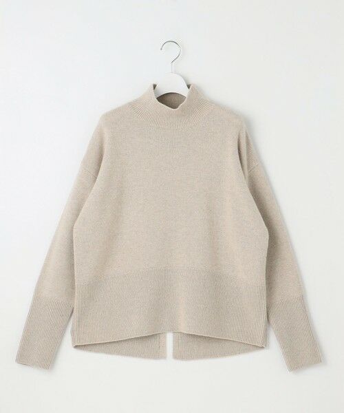 洗える】ウールカシミヤブレンドラメスパンコールハイネック ニット