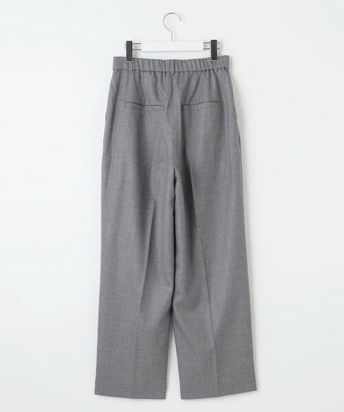 セール】 【洗える】ウォッシャブルウールサキソニーワイド パンツ