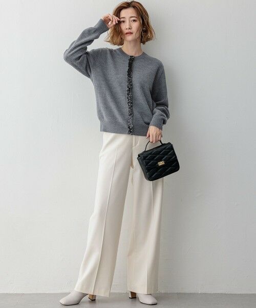 セール】 【洗える】ウォームストレッチ ワイドパンツ （その他パンツ