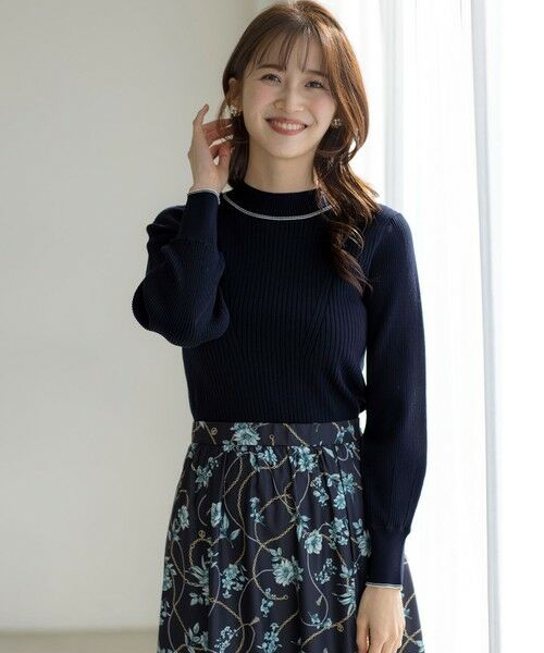 セール】 【アンサンブル対応】バイカラーリブ ニット （ニット