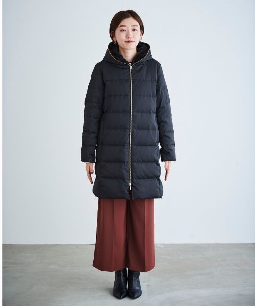 セール】 ファーフードロングダウン （ダウンジャケット・ベスト）｜le