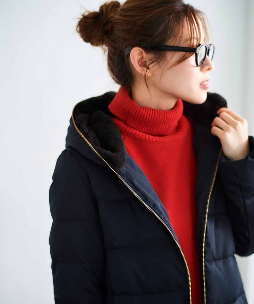 セール】 ファーフードショートダウン （ダウンジャケット・ベスト