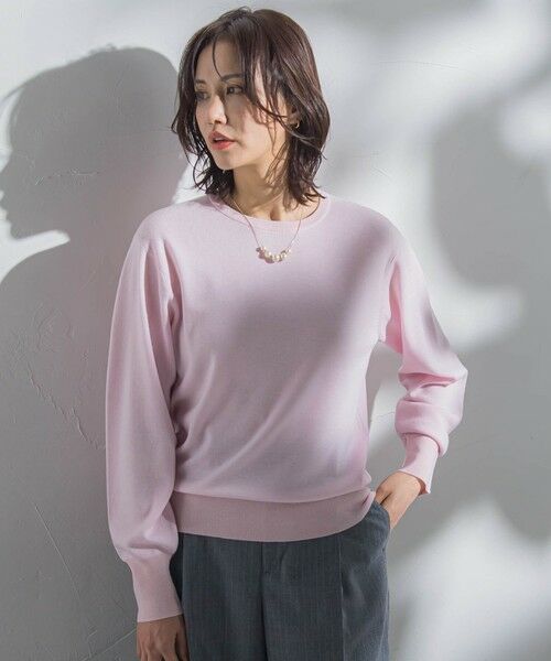 セール】 【WEB限定】カラー クルーネックニット≪手洗い可能