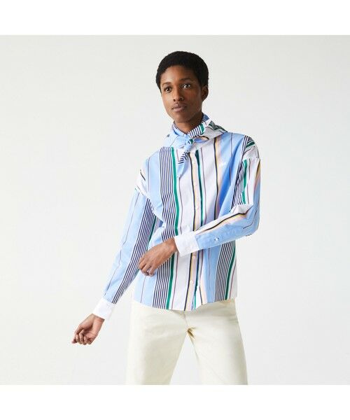 クラブハウス ラコステコラボシャツ ネイビー M clubhaus クラブハウス