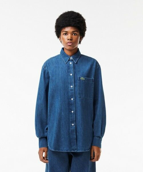 セール】 プレーンデニムシャツ （シャツ・ブラウス）｜LACOSTE