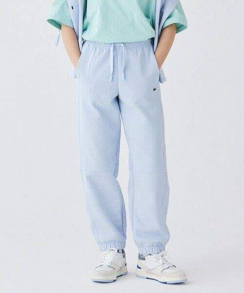 セール】 ダブルフェイス鹿の子 ルーズフィット ピケトラックパンツ