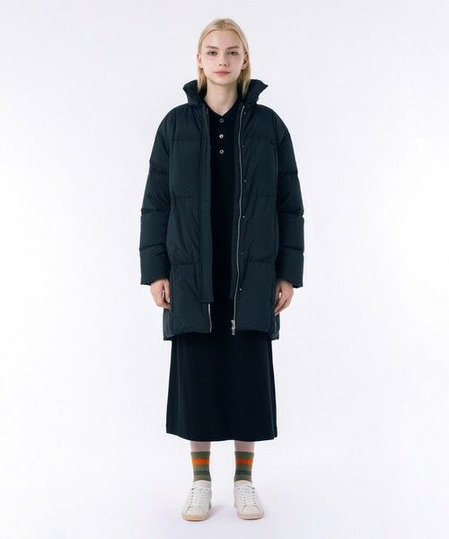 セール】 パウダータッチ ダブルジップ ナイロンスタンドカラーダウン