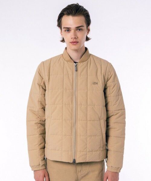 セール】 撥水 防風 2WAY 袖 着脱可 キルティング ナイロンダウン