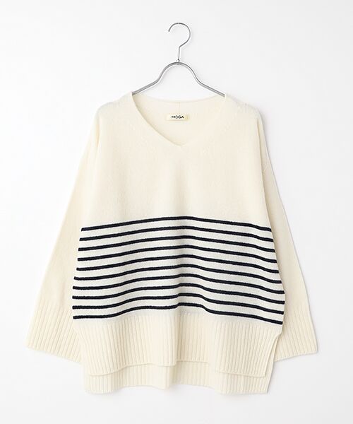 セール】 クーマラムVネックニット （ニット・セーター）｜MOGA / モガ