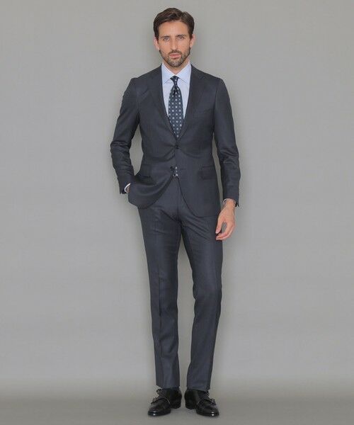 セール】 【NEW BRIDGE】Super110's グレンチェックスーツ