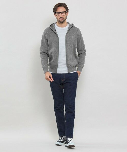 セール】 ダブルフェイスジップアップパーカー （ニット・セーター