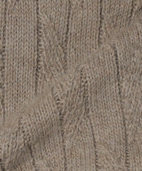 セール】 アルパカリーフ柄ショールカラーカーディガン （ニット