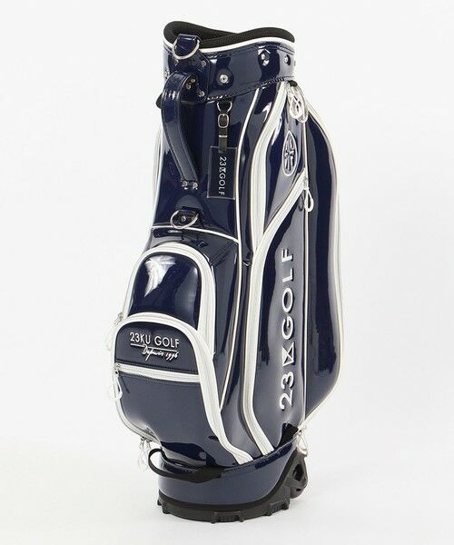 セール】 【UNISEX】【キャスター付き】エナメル キャディバッグ