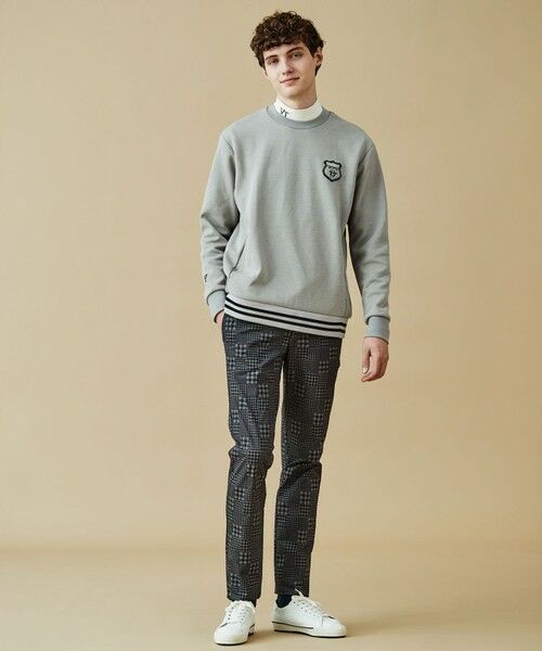 新品 23区ゴルフ 裏毛 スウェット プルオーバー 23Fondation M 新品 23