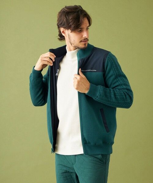 セール】 【MEN】リバーシブル ニットブルゾン 1着で2つコーデが