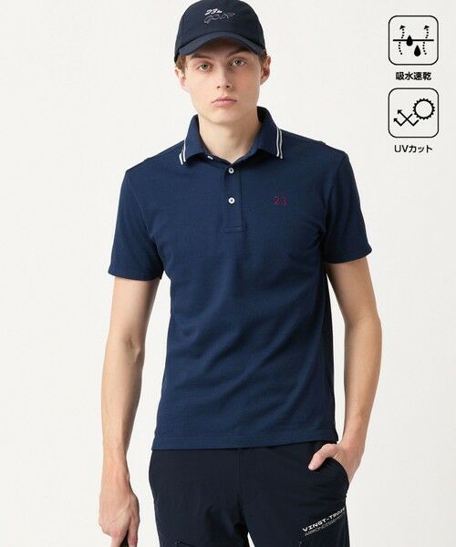 セール】 【MEN】【吸水速乾/UVカット】ベーシック ポロシャツ