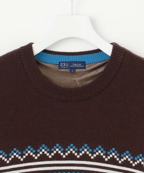 セール】 【MEN】【ウォッシャブル】フェアアイル柄ニット （ニット