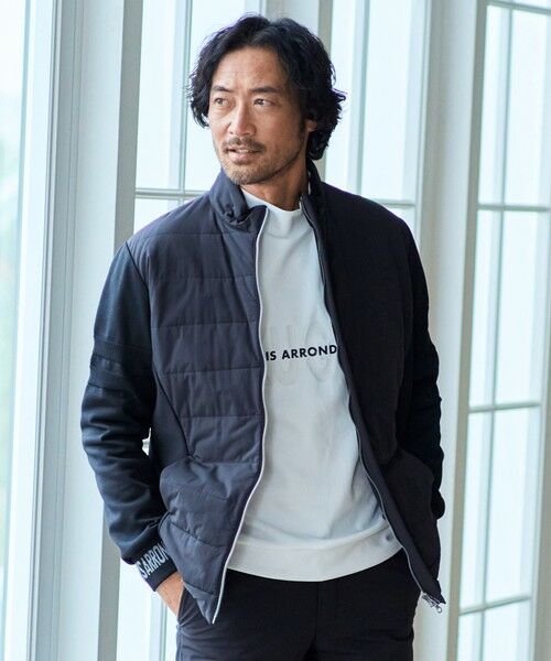 セール】 【MEN】ストレッチ防風中綿ブルゾン （ダウンジャケット