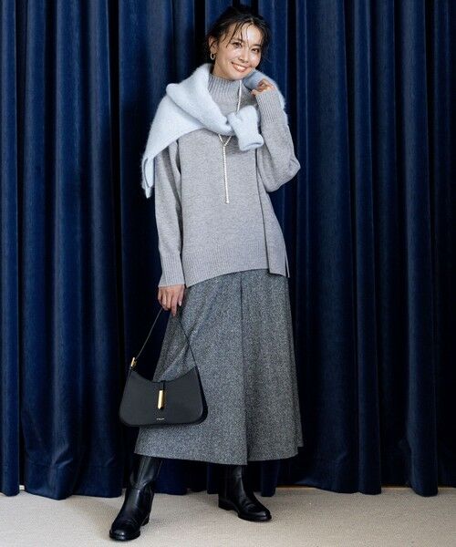 洗える】ウールカシミヤ ハイネック ニット （ニット・セーター）｜23