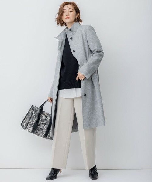 ウールカシミヤビーバー スタンドカラー コート （その他アウター
