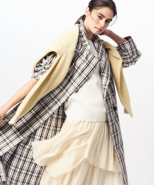 セール】 メモリーチェック トレンチコート （トレンチコート）｜23区