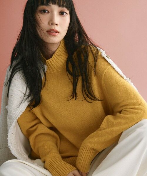 洗える】カシミヤブレンド ハイネック ニット （ニット・セーター