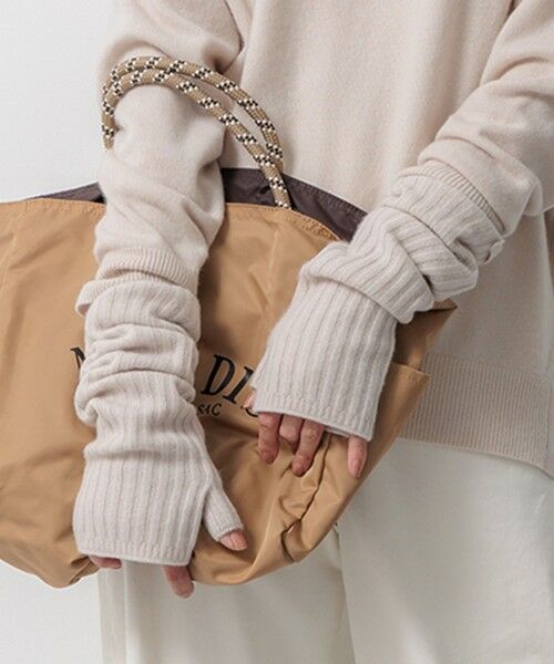 セール】 【洗える】ピュアカシミヤ アームウォーマー （手袋）｜23区