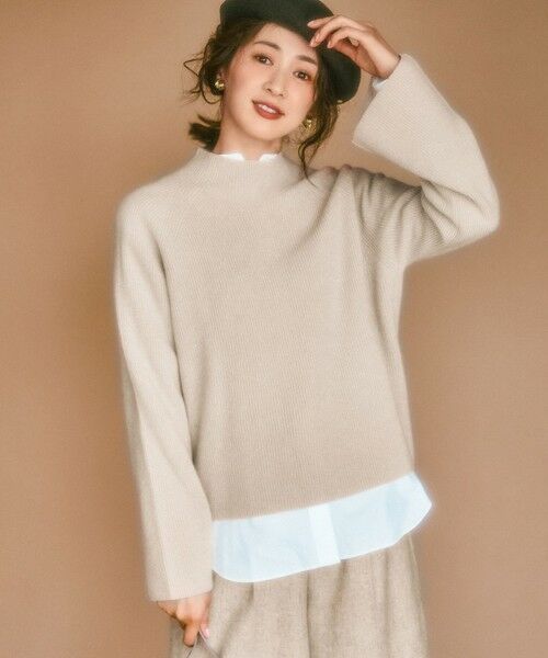 セール】 【洗える】ラメウール ハイネック ニット （ニット・セーター