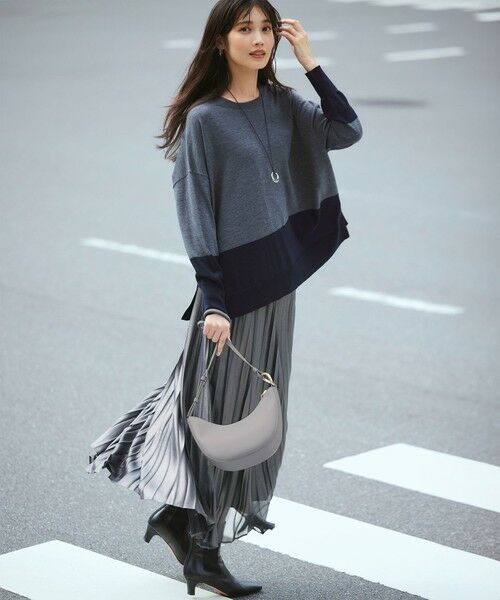 セール】 ホイルプリントプリーツ スカート （ロング・マキシ丈