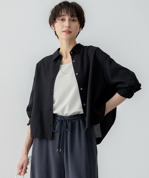 セール】 【Oggi5月号掲載/接触冷感/速乾性】シアータンブラー シャツ