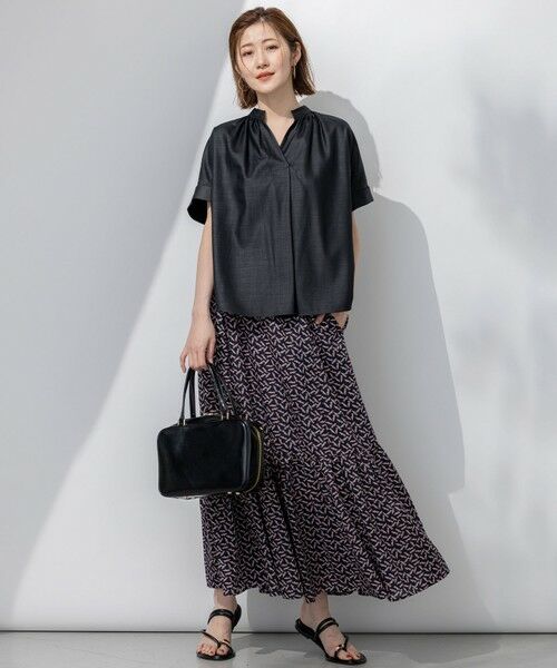 セール】 【接触冷感/UVカット】ドライスラブストレッチ スキッパー