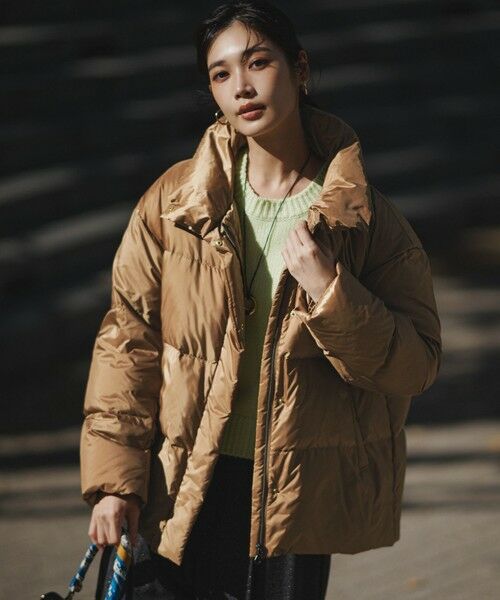 セール】 【Oggi掲載】シレータフタ ハイネック ショート ダウンコート