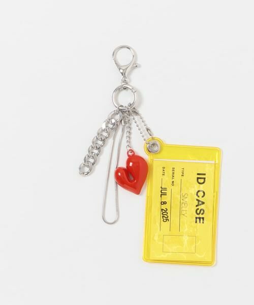 クリアケースハートセットキーチェーン （キーホルダー・ストラップ