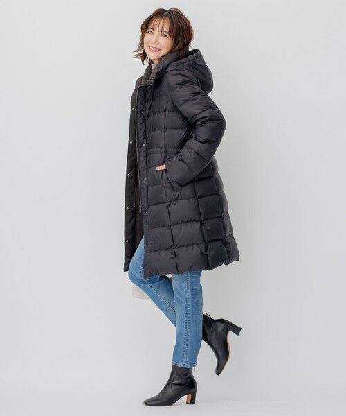 洗える】シレータフタ ロング ダウンコート （ダウンジャケット