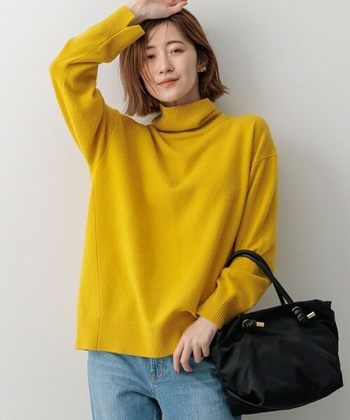 セール】 ピュアカシミヤ タートルネック ニット （ニット・セーター