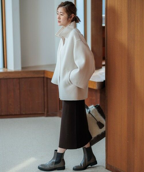 セール】 ウールリバー スタンドカラーコート （その他アウター）｜S