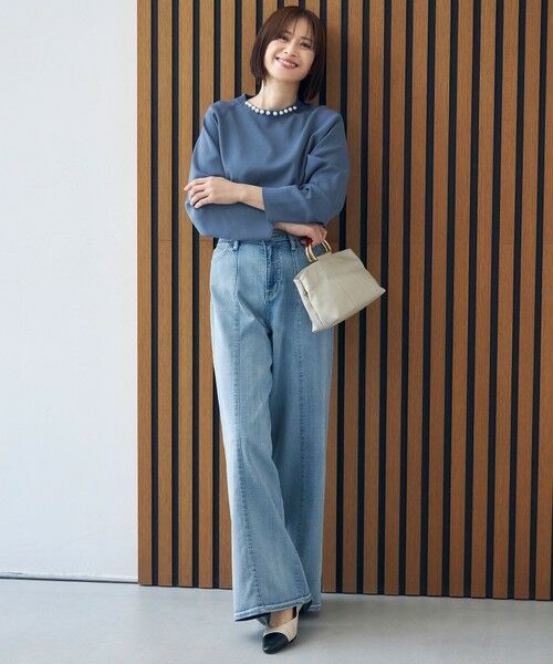 洗える】ウスカルデニムバギー パンツ （デニムパンツ）｜S size