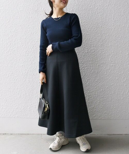 セール】 SHIPS any:〈洗濯機可能〉ダブルジャージー サーキュラー